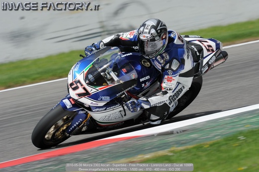 2010-05-08 Monza 2302 Ascari - Superbike - Free Practice - Lorenzo Lanzi - Ducati 1098R